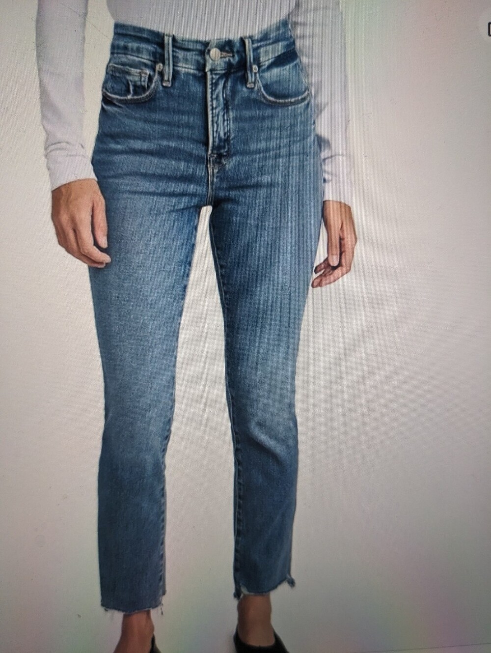 GOOD AMERICAN Straight Good Legs Jeans